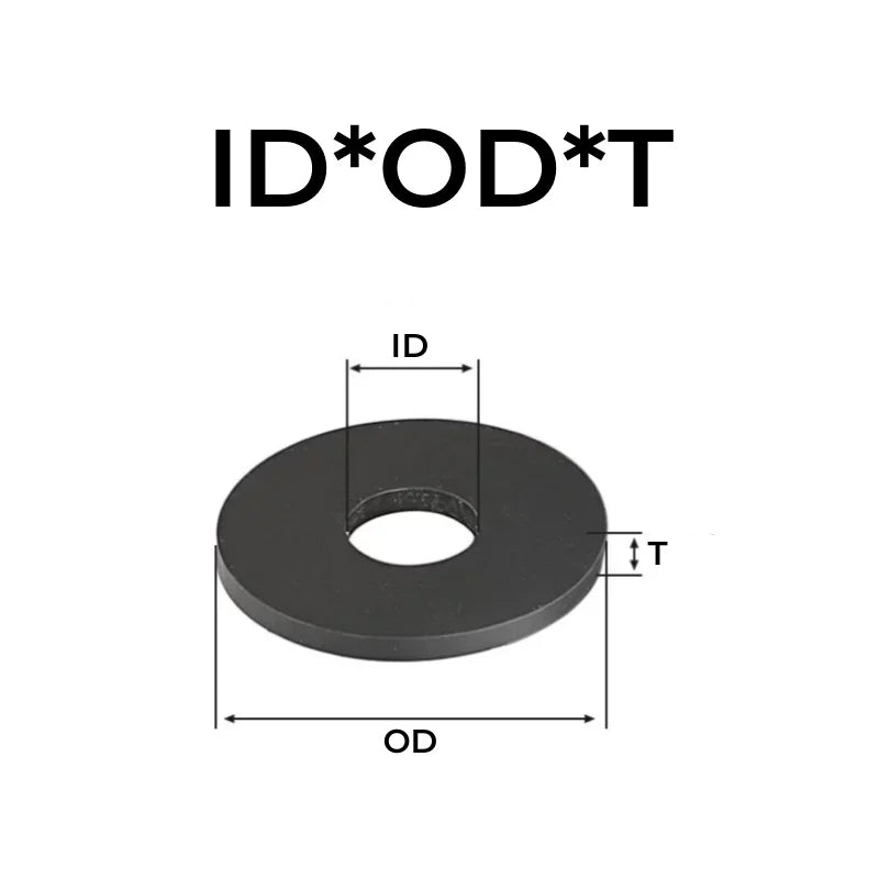 Black White Soft Silicone Flat Pad Washer Soft Rubber Seal Gaskets