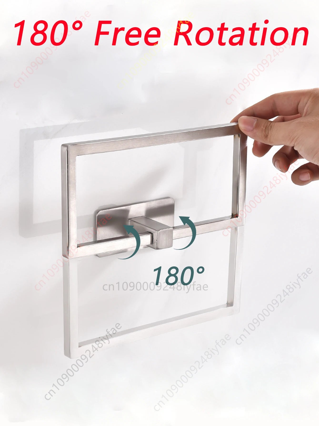 1-5PCS Towel Holder Bathroom Towel Bar Hanger Toilet Paper Holder Dispenser Wall Hooks Robe Key Hooks Hardware Accessories Set