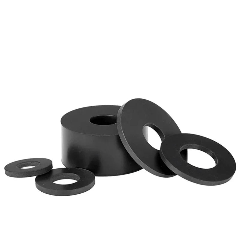 Black White Soft Silicone Flat Pad Washer Soft Rubber Seal Gaskets