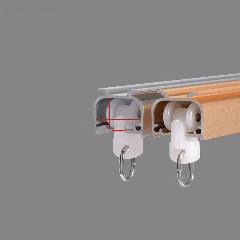 30pcs Curtain Track Pulley Hook Accessories Bathroom Door Curtain Slide Roller Buckle Ring Wheel Old Guide Wheel Window Hardware