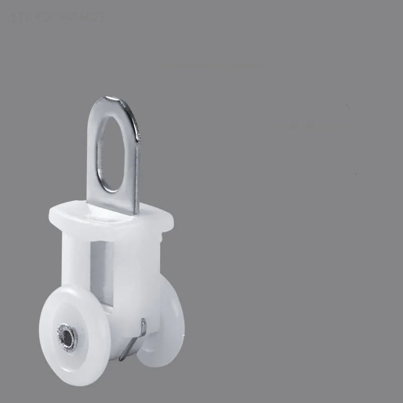 30pcs Curtain Track Pulley Hook Accessories Bathroom Door Curtain Slide Roller Buckle Ring Wheel Old Guide Wheel Window Hardware