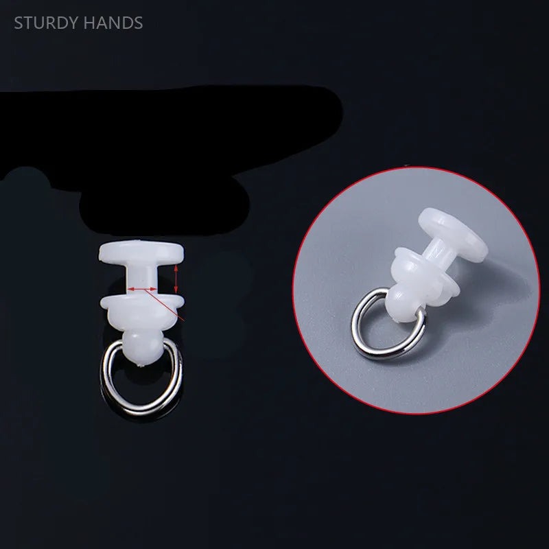30pcs Curtain Track Pulley Hook Accessories Bathroom Door Curtain Slide Roller Buckle Ring Wheel Old Guide Wheel Window Hardware