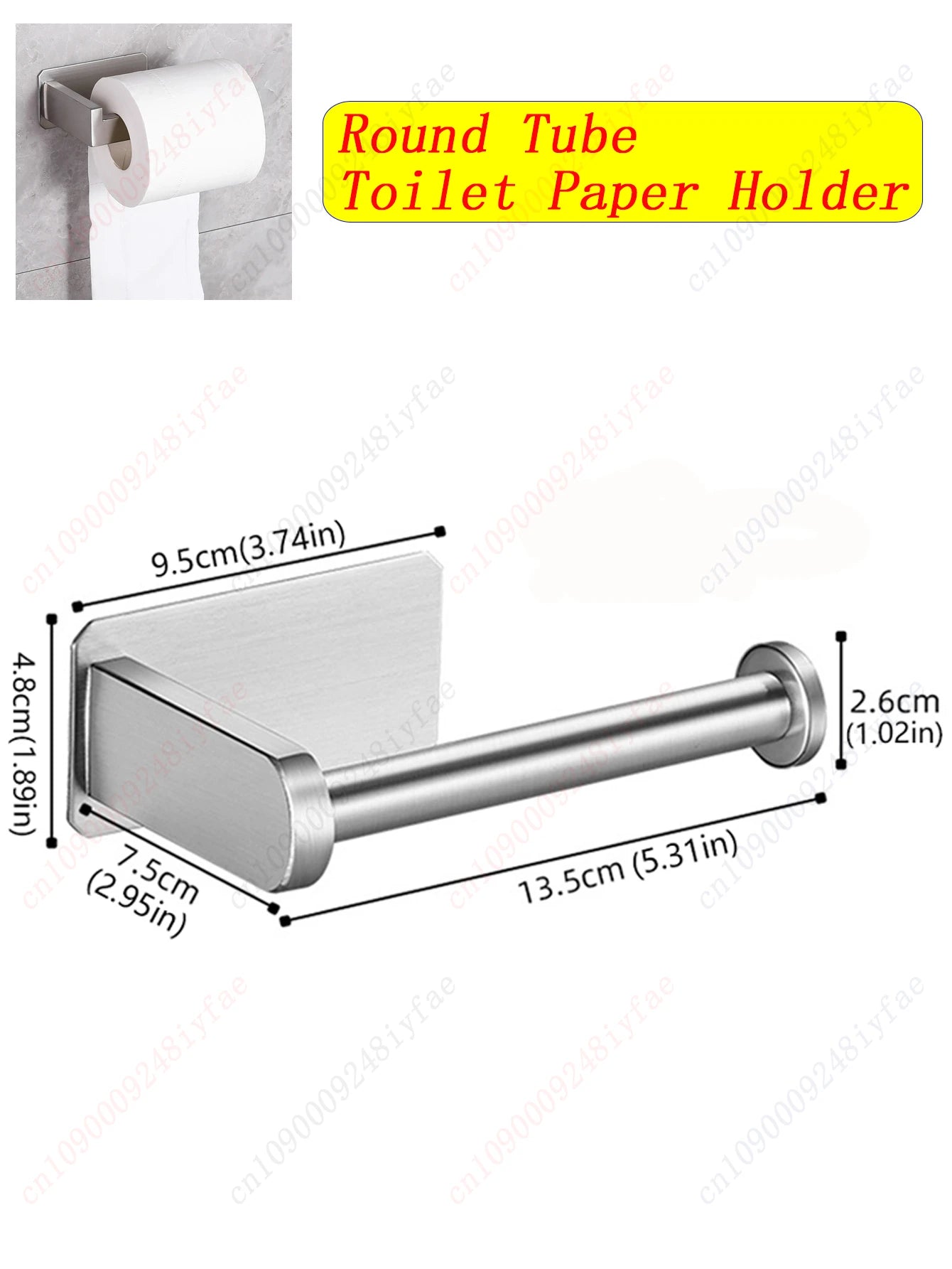 1-5PCS Towel Holder Bathroom Towel Bar Hanger Toilet Paper Holder Dispenser Wall Hooks Robe Key Hooks Hardware Accessories Set