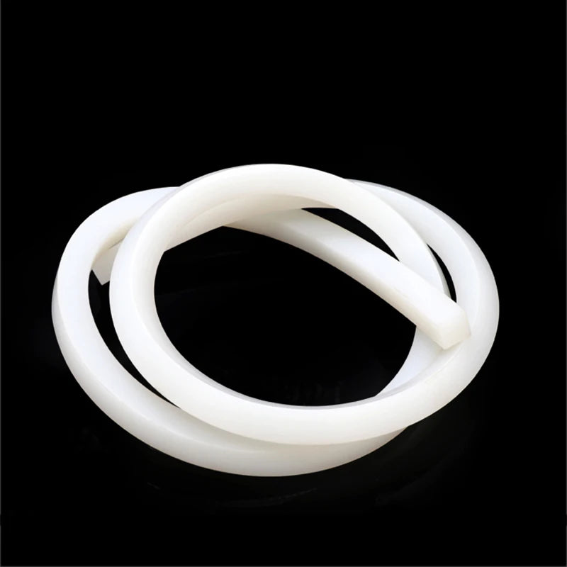 Square Silicone Rubber Solid Seal Strips White Square Weatherstrip Anti Oil Heat Resistance Seal Gasket Bar Width 2/3/4/5/6-50mm